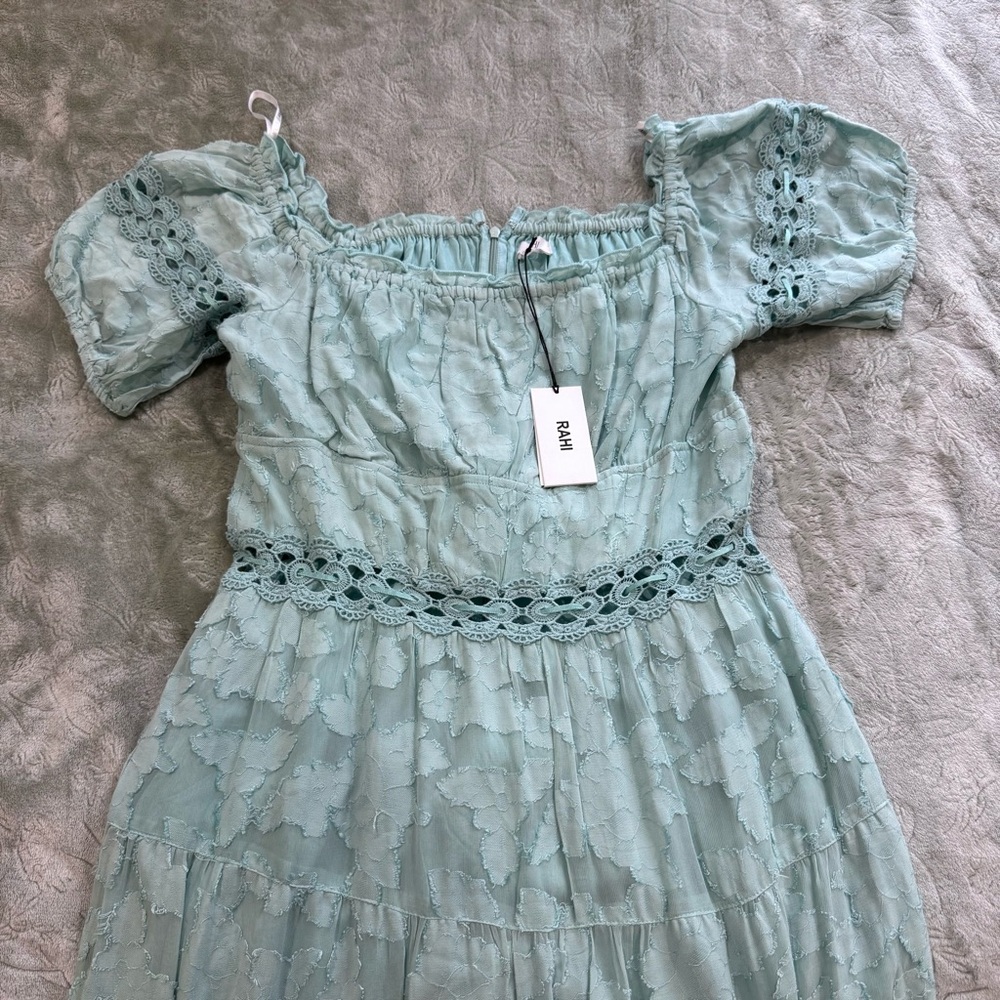 Rahi Light Blue Ruffled dress